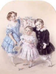Portrait of Three Young Children