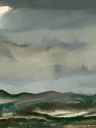 Moody Mountain Landscape