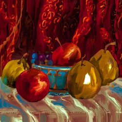 Vibrant Fruit Still Life