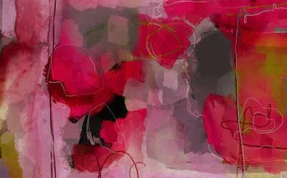 Vibrant Pink Abstract