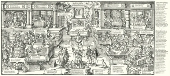 Life of German merchants and tradesmen in the 16th Century