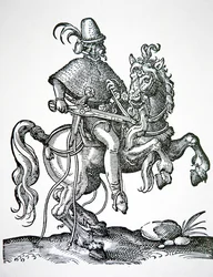 Horse Soldier with Wheel-Lock Pistol, Illustration from 