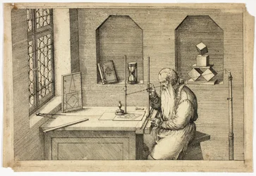 Portrait of Wenzel Jamnitzer in His Study