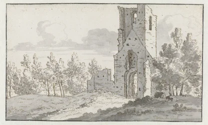 The Ruin of the Chapel of Eik en Duinen near The Hague