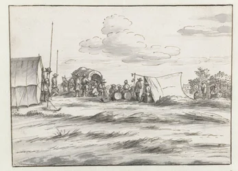 View of an Encampment of the Army of William III near Leuven