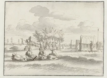 View of an Encampment of the Army of William III near Leuven