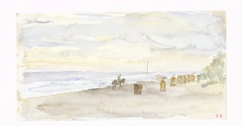 Beach View with Rider and Beach Chairs