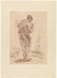 Man Smoking a Pipe