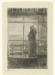 Waiting Woman with Child