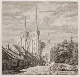 Roskilde Cathedral, Seen from the Southwest