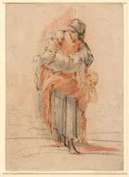 Woman with Two Children