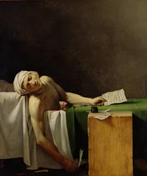 The Death of Marat, after the original by Jacques-Louis David