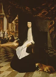 Portrait of Queen Mariana of Spain in Mourning