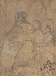 Studies for the Assumption of the Virgin, 1657-60