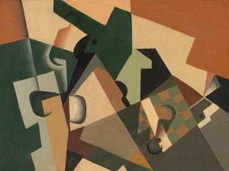 Glass and Checkerboard, c. 1917