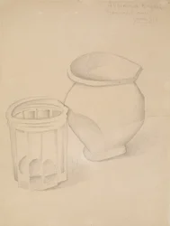 Glass and Vase