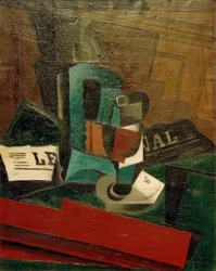 Siphon, Glass and Newspaper