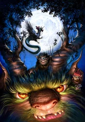 Moonlit Forest Monster