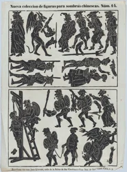 Sheet 14 of Figures for Chinese Shadow Puppets, 1859
