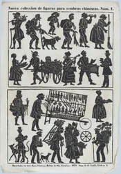 Sheet 1 of Figures for Chinese Shadow Puppets, 1859