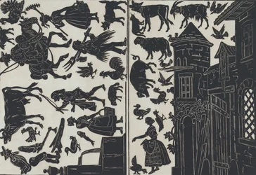 Sheet 6 of figures for Chinese shadow puppets