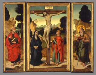 Crucifixion with the Virgin and Saints John the Evangelist, Peter, and Paul