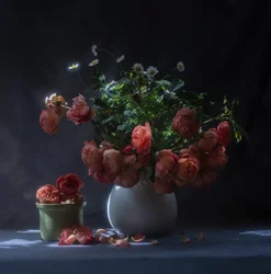 Moody Roses Still Life