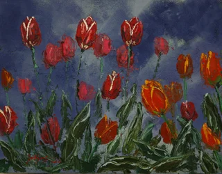 Dramatic Spring Tulips