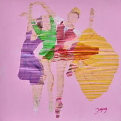 Graceful Striped Dance