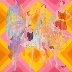 Vibrant Abstract Dancers