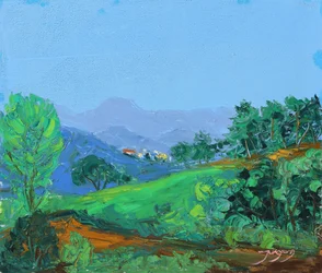 Vibrant Green Hills