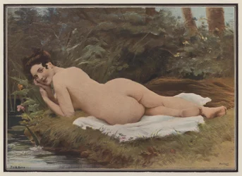 Woman after her bath