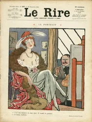Illustration by Abel Faivre (1867-1945) for the Cover of Le Lire