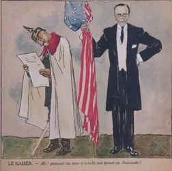 President Woodrow Wilson and Kaiser Wilhelm II
