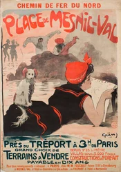 Northern Railway. Mesnil-Val Beach, 1901