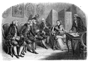 The literary salon of Marie Anne Doublet