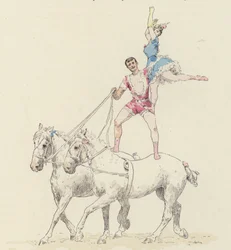 Horse Act (color lithograph)