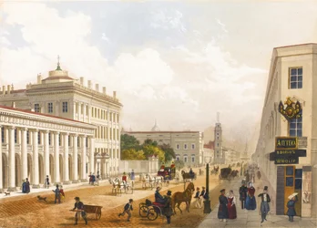 View of the Nevsky Prospekt in Saint Petersburg