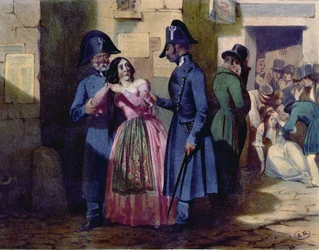Arrest of a Prostitute by the Police, c.1835