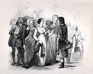 Madame de Stael Questioning Napoleon Bonaparte About the Best Women, from 
