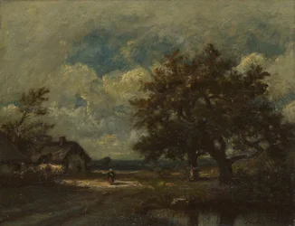 The Cottage by the Roadside, Stormy Sky