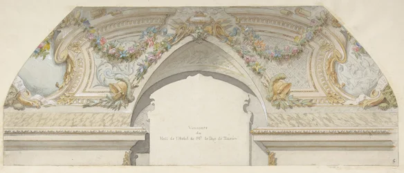 Design for Hôtel de Trevise, Paris