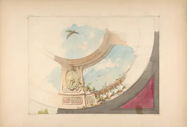 Design for a Ceiling with Trompe l