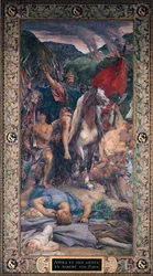 Attila and His Army Marching on Paris