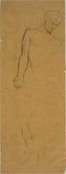Study of a Standing Draped Figure