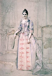 Portrait of Mrs. Carnot Wearing Worth Dress