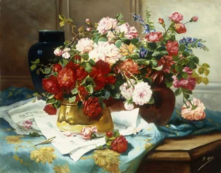Still Life with Flowers and Sheet Music