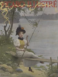 The Opening of the Angling Season (Cover of Le Figaro Illustre, July 1896)