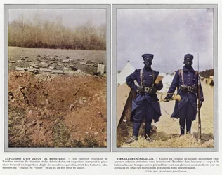 Explosion of a Munitions Depot, Senegalese Riflemen