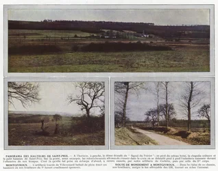 Panorama of the Heights of Saint-Prix, Montgivroux, Route de Mondement to Montgivroux